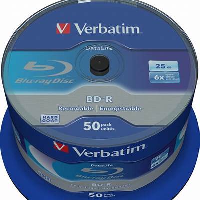 PANASONIC 50 BLU ray 25GB BD-R Printable Bluray Discs 6X Speed 
